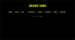 Desktop Screenshot of desde1989.com